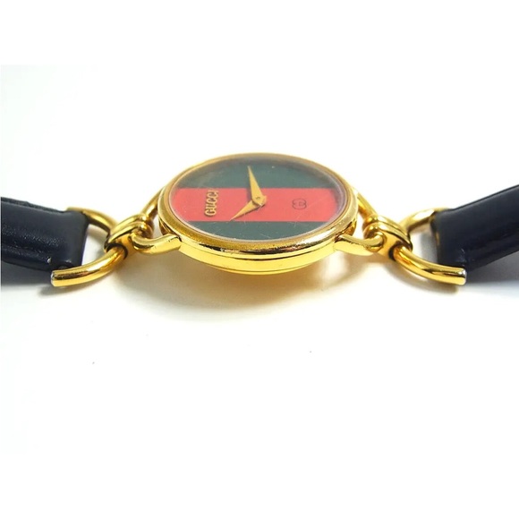 Sold Gucci 6000L Sharry Shelly Dilal 25mm Ladies Women's Swiss Qz Watch Working - Picture 8 of 16